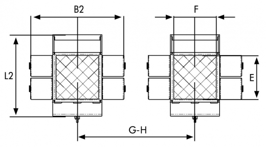 Schwerlastfahrwerk JL+JFB12K